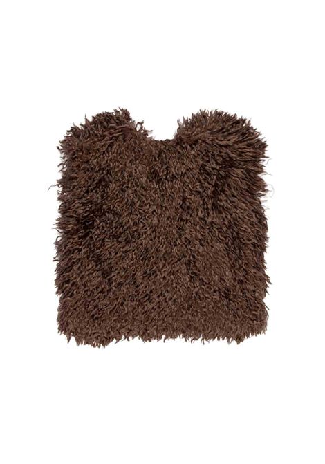 Gilet in pelliccia ecologica Lù-Lù BY MISS GRANT | LL4587MORO